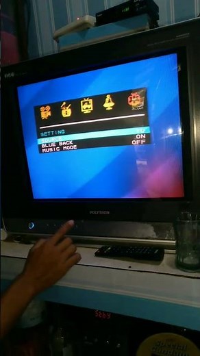 HOW TO SET UP AV MODE ON A POLYTRON TV WITHOUT A REMOTE