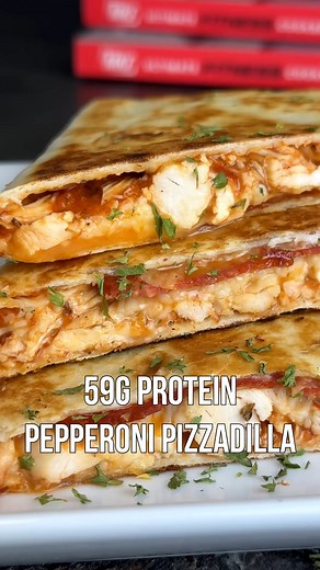 843K views · 5K reactions | 59g Protein Pepperoni Pizzadilla  If...