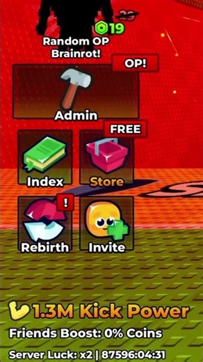 i got OG brainrot in admin panel kick a lucky block roblox