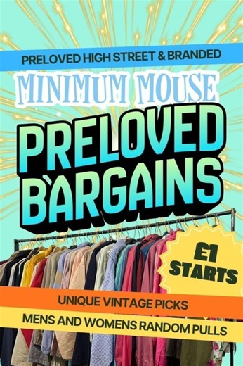 Happy Friday! Preloved Womens & Mens Bargains, £1 starts | eBay Live UK