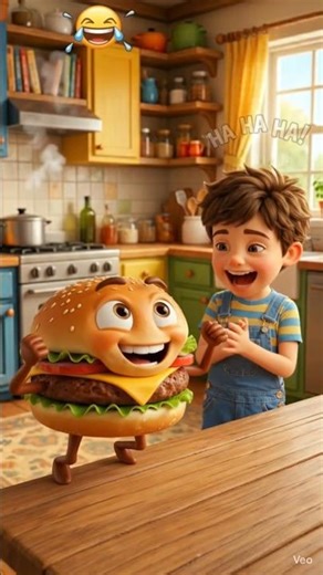 This Burger Can TALK?! 😂🍔 (Funniest Cartoon Ever)” #funny #fyp #fypシ゚viral #kidsvideo #foodlover