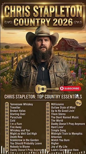 Top Chris Stapleton Songs: 70s, 80s, 90s Country Playlist Mix 🎸✨ #CountryClassics