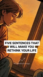 Five sentences that will make you rethink your life @mindset_for_change aims to improve and transform people's lives Join us today #mindset #changeyourmind #motivationalspeech #motivation #changeyourlife #changeyourmindsetchangeyourlife #changeyourmindchangeyourlife #mindsetmotivation #inspiration #inspirational | Mindset Rewired