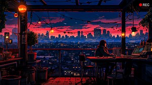 【Lofi Playlist】在窗前看夕阳西下 与暮色平分世界｜超治愈lofi hip-hop 氛围感轻音乐丨白噪音 ｜ LOFI VIBE电台