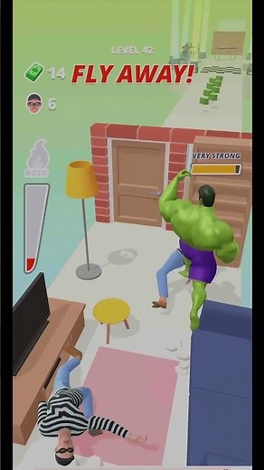 Hulk Run Gameplay – Breaking Everything in My Path! 💚🔥#shorts #hulk