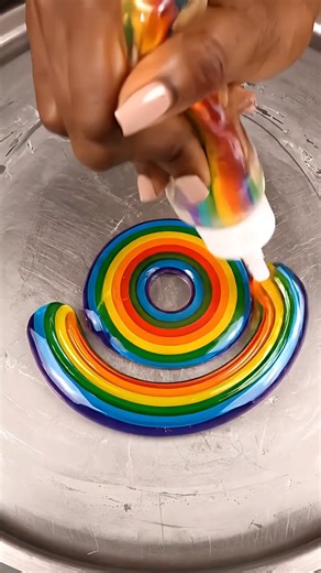 Oddly Satisfying Rainbow Frozen Honey ai ASMR | DJ Satisfying