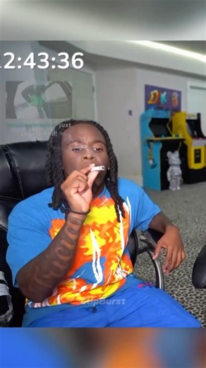 Kai Hits The Za! 😂😳 #shorts #funny #streamer viral #kaicenat #amp #fyp #offset