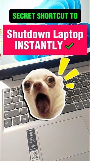SECRET Trick To Shut Down Your Laptop (Keyboard Trick!)