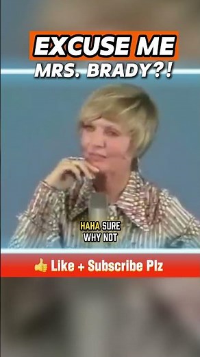 Carol Brady said WHAT? Florence Henderson Flusters Hollywood Squares Crowd! #Shorts #BradyBunch