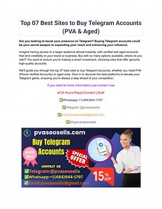Top 07 Best Sites to Buy Telegram Accounts (PVA & Aged) - SlideServe