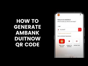 How to Generate AmBank DuitNow QR Code and Print It to Receive Payments Using the AmOnline App