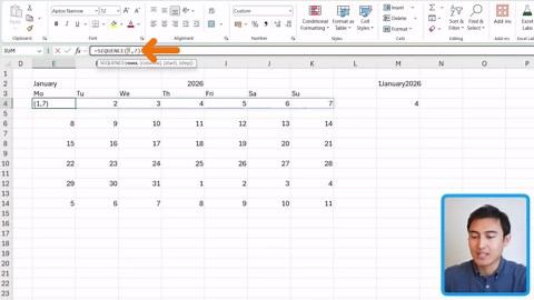 Create a dynamic calendar from a list of events in Excel