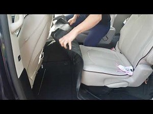 Chrysler Pacifica Maxliner floor mats: stow and go demonstration