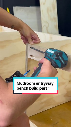 Building a Mudroom entryway ⤵️ - We have a completely unused room off our garage that, I believe was intended to be an informal dining area but I think it’s a waste of space. - I always wanted to create a mud room space but I really wasn’t sure how to start. - After searching online for options to buy a solution I came to the conclusion, I can still build something better quality even if it takes me longer. - So I decided to just get to work and see how it goes. After all, the worst that can hap