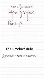 How to Find the Derivative using Product Rule - #shorts #shortvideo #maths #productrule #math