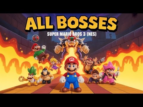 Super Mario Bros 3 - Every Boss Battle (All Bosses)