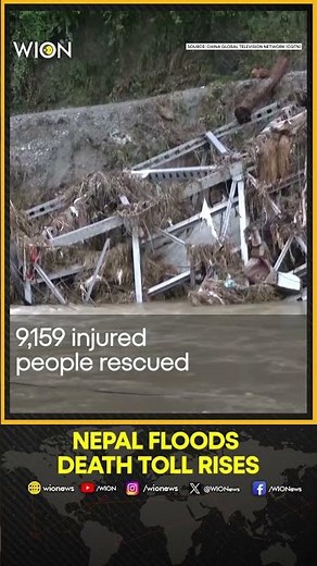 Nepal Flood Death Toll Surpasses 1,350 as Rescue Operations Continue | WION Shorts