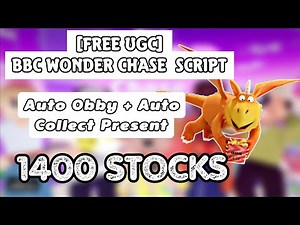 [Free UGC] BBC Wonder Chase Script | Auto Obby + Auto Collect Present | #roblox #limitedugc #script