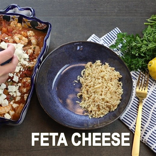If you have a bag of shrimp in the freezer, now is a great time to take it out and pair with canned tomatoes, an onion, lemon and feta to make this Easy One Pan Greek Shrimp With Tomatoes Recipe. If you don't have shrimp on hand - pick up a bag on sale for 25% off at Safeway. Get the recipe here: https://supersafeway.com/easy-one-pan-greek-shrimp-with-tomatoes-and-feta-recipe/ | SuperSafeway