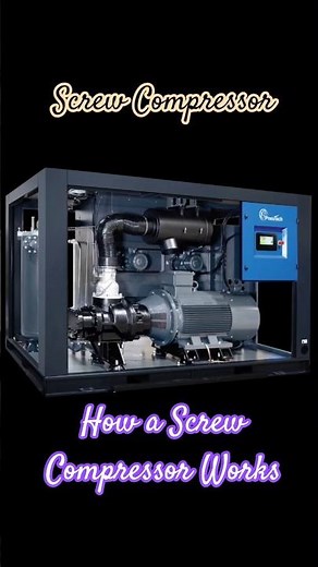 Screw Compressor #animation #engineering #vlog