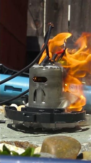 Vacuum Motor EXPLODES Into Flames 🔥