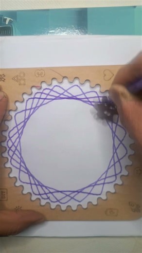 satisfying Spirograph Drawing #art #spirograph