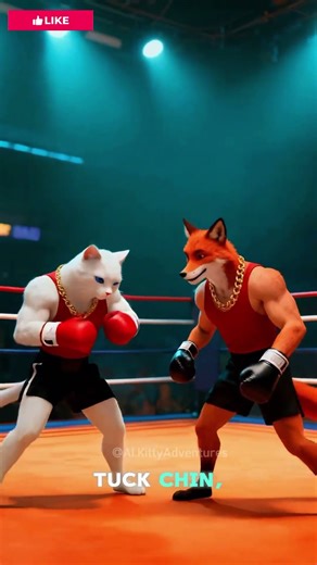 Cat vs Fox Boxing Match… Who Wins? The Twist Will Shock You #AIKittyAdventures #aianimation