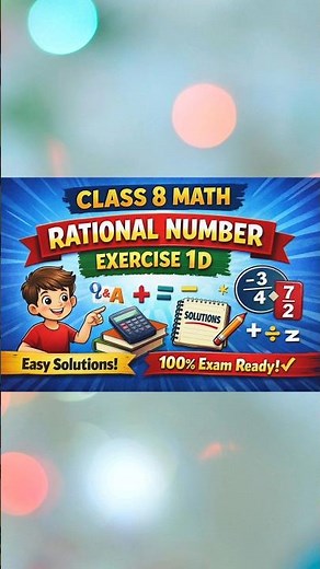 Rs aggarwal class 8 exercise 1D Rational Number