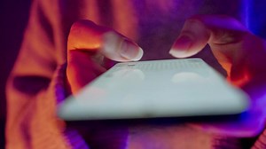 Download Hands typing text on smartphone for free