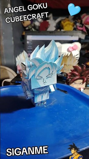 ANGEL GOKU CUBEECRAFT /PAPERCRAFT /PAPEKURA #papel #papelcrafts #goku #dragonballz #arte
