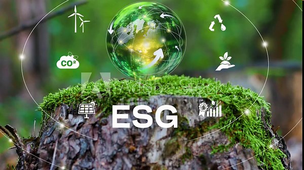 Environmental Social and Governance ESG concept.The company development of a nature conservation strategy and Solving environmental, social and management problems. Corporate 4k video