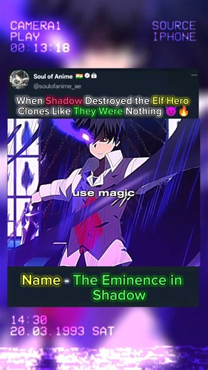 When Shadow Turned the Elf Hero Clones into Dust ⚔️😈🔥 #anime #shorts #animeedits #trendinganime
