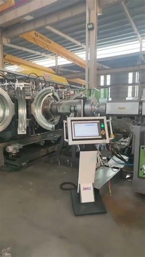 JWELL Horizontal Water-Cooling High-Speed HDPE Double Wall Corrugated Pipe Line to Turkey