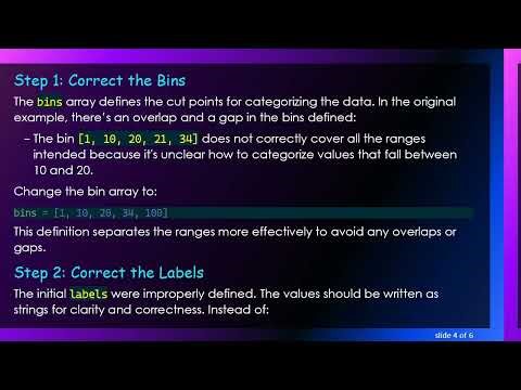 Fixing the ValueError in Pandas when Creating a Bin Column with pd.cut