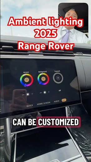 Check out the different ambient lighting options on the 2025 Range Rover.#Range Rover #landrover