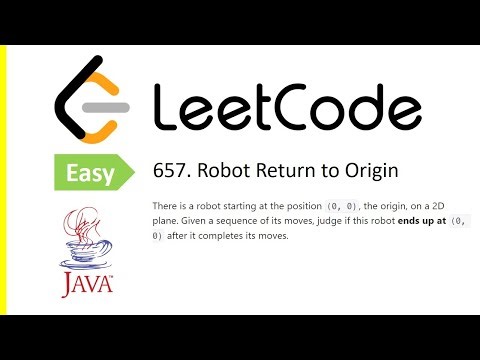 LeetCode Problem: 657. Robot Return to Origin | Java Solution