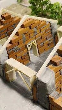 Amazing Mini House Build Using Real Bricks – 7 Days Challenge #shorts #miniaturehouse #minibricks