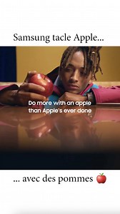 Samsung tacle Apple dans une série de pubs avec Jaden Smith et… une pomme Plus d’infos : creapills.link/piy | Creapills