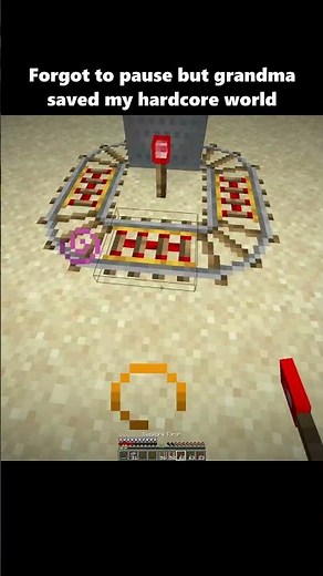 Grandma Saved Me ❤️ #minecraft