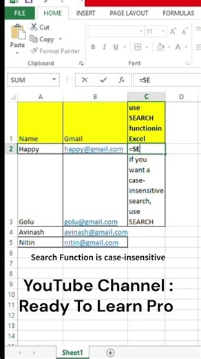 How to Use FIND and SEARCH in Excel | Simple Guide with Examples