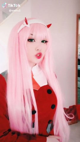 Zero Two Cosplay: Emiru Impresses with Stunning Darling in the Franxx Costume
