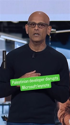 During Microsoft’s Day 2 Build keynote, a Palestinian tech worker interrupts presentation from Microsoft’s head of CoreAI Jay Parikh #microsoft #ai #protest #technews | The Verge
