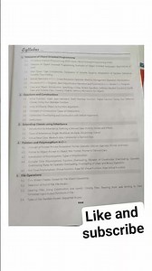 🎓 #diploma CO-3K Object Oriented programming (Oop) Syllabus #ssc #lifeisbutadream #codinglanguages