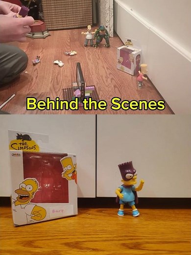Behind the Scenes Bartman Transition ‪@JAKKSPacific‬ The Simpsons Stop Motion