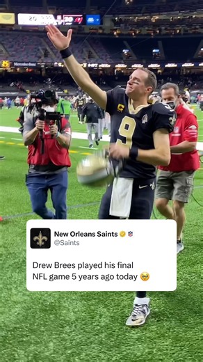 Drew Brees' final NFL game was 5 years ago today 🥹 | New Orleans Saints