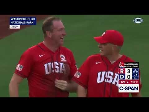 Top 10 Worthy: Schmitt Makes INSANE Catch in Congressional Baseball Game