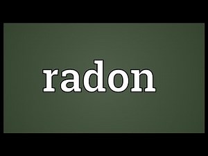 Radon Meaning