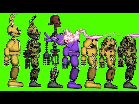 [FNAF] Spring Bonnie, Withered, Sceleton Springtrap Pack DC2 👉🎁👈 । Drawing Cartoons 2 Item Download