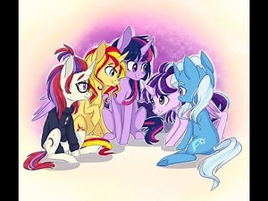 MLP:FIM Twilight✨Sparkle X Moon☪️Dancer X Starlight💫Glimmer X ⭐️Trixie⭐️X Sunset🌅Shimmer - Tribute