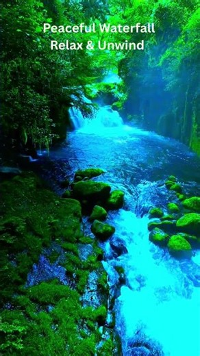 Relaxing Waterfall Escape 🌊 Find Your Ultimate Peace 🌿 #shorts